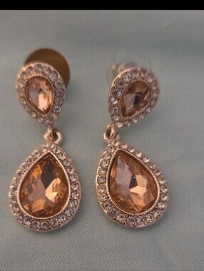 Monet Crystal Dangle Earrings